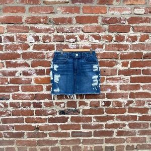 3x1 Premium Denim Distressed Skirt